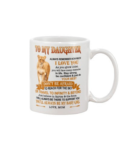 Daughter mug-mug lion daughter best mom htte