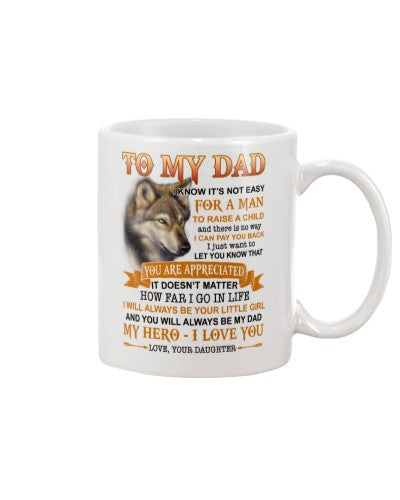 Daughter mug dad hero loveyou daughter ngvt