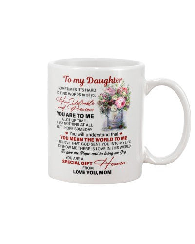 Daughter mug daughter precious mom dfua htte