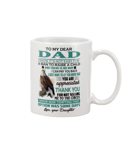 Daughter mug dad daughter raise appreciated lchv