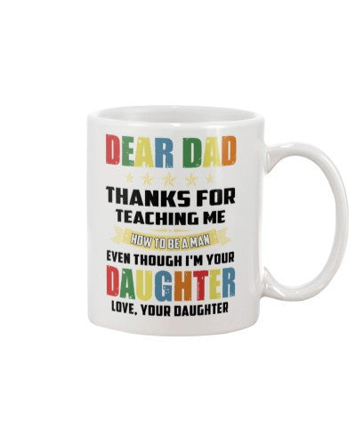 Daughter mug dear dad thanks daughter ngnh