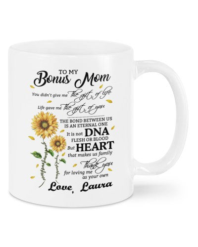 Daughter mug-mug mom heart daughter deuc tthd