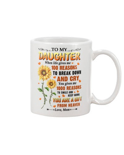 Daughter mug daughter 100 reasons mom ngnh