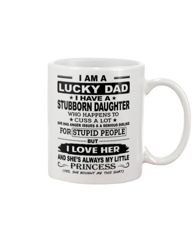 Daughter mug lucky dad daughter little princess ngvt