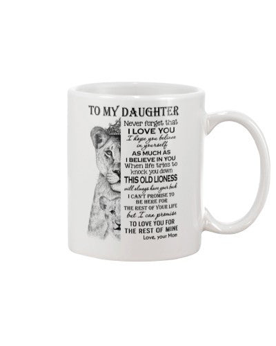 Daughter mug canvas daughter old lioness mom htte