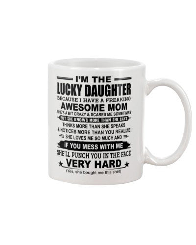 Daughter mug lucky daughter mom iymwm ngvt