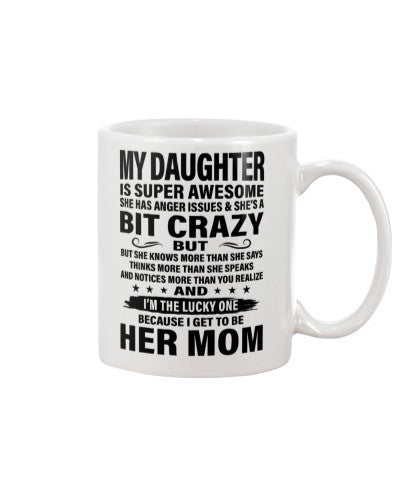 Daughter mug daughter bitcrazy hermom htte