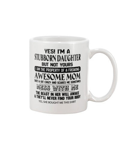 Daughter mug stubborn daughter mom mwm ngvt