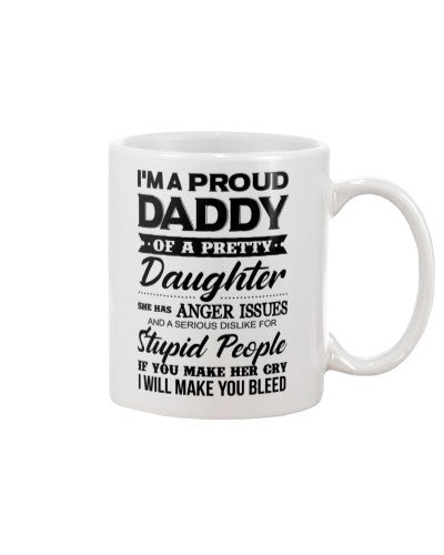 Daughter mug proud daddy anger daughter ngvtt