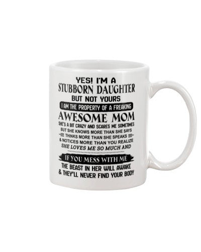 Daughter mug yia daughter mom crazy loveme ngvt
