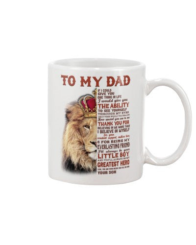 Daughter mug lion dad thankufor son htte