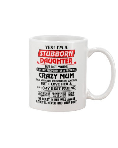 Daughter mug daughter love mum ngvt