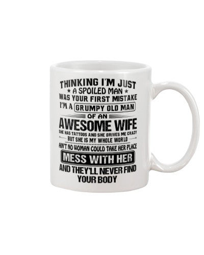 Husband mug thinking spolied man wife ngvt
