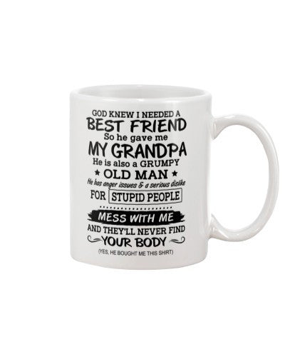 Grandfather mug best friend old man my grandpa ngvt