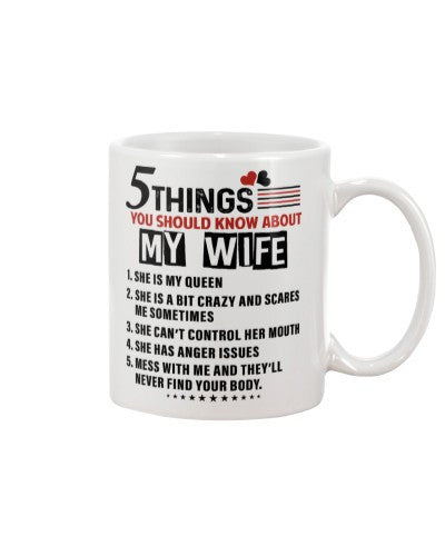 Wife mug 5 things wife bit deue htte