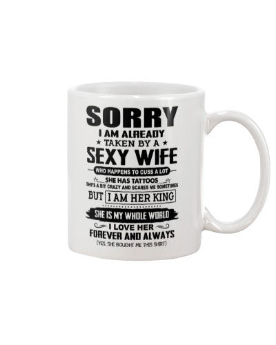 Husband mug sorry sexy wife world ngvt