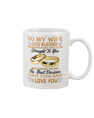 Husband mug wife straight best decision htte