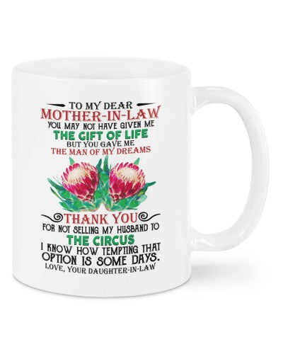 Daughter In Law mug-mug motheril the daughteril deub htteh
