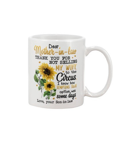 Son In Law mug mother inlaw circus son ntmn