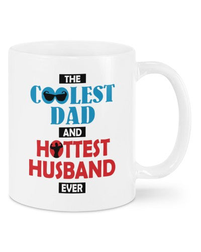 Husband mug-mug coolest dad husband dduc tbth