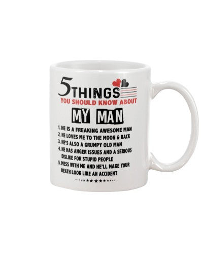 Husband mug 5 things know man love dhuc ngvt