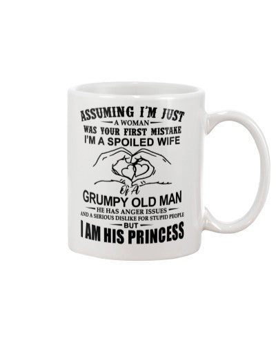 Husband mug assuming spoiled wife oldman princess ngvt