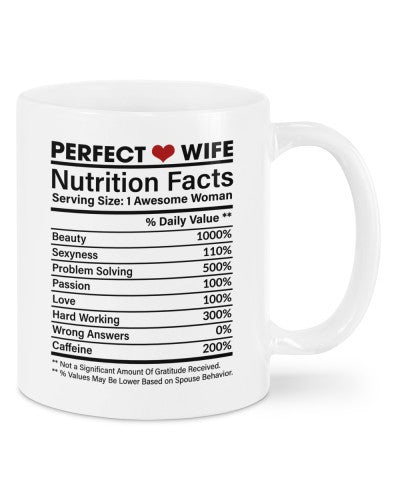 Wife mug cv perfect wife facts deub htte