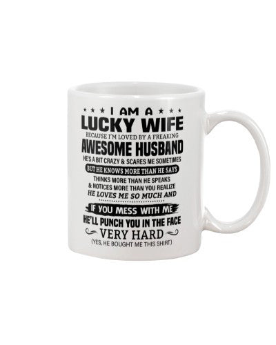 Wife mug lucky wife husband iymwm htte