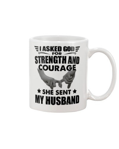 Husband mug iaskedgod courage husband htte