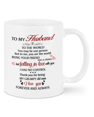 Husband mug husband world wife dfua tthd