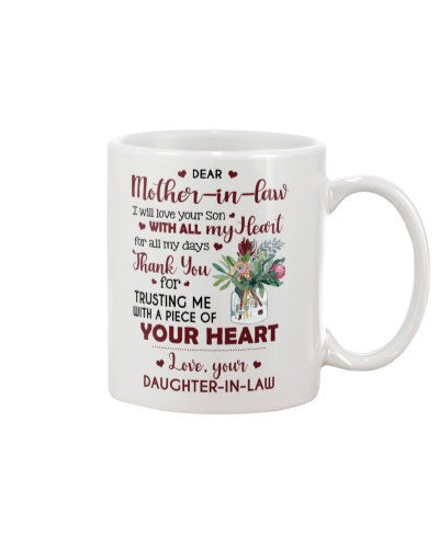 Daughter In Law mug motheril trusting daughteril diub htte