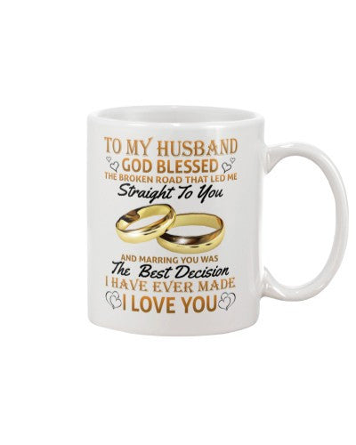Wife mug husband wife straight best decision htte