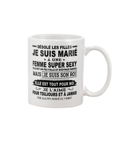 Husband mug desole les french ntmn