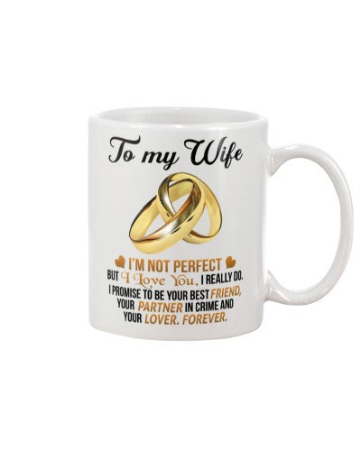 Wife mug wife not perfect htte
