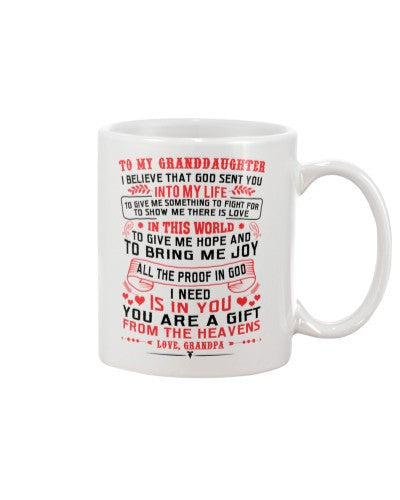 Granddaughter Mug- granddau grandpa heavens ngvt