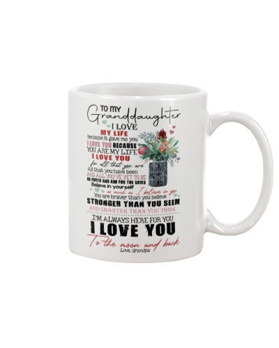 Granddaughter Mug- granddau my life grandpa bth ngvt