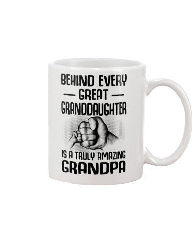Granddaughter Mug- great granddau amazing grandpa lchv