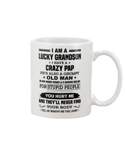 Granddaughter Mug- lucky grandson pap yourbody htte