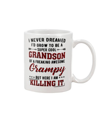 Grandson Mug- grow cool grandson grampy diua ngvt