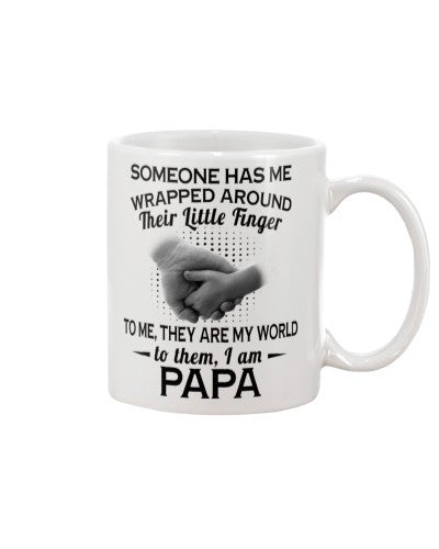 Grandson Mug- wrapped around papa htte