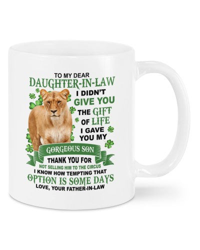 Daughter In Law Mug- mug daughteril tempting fatheril deuc htteh