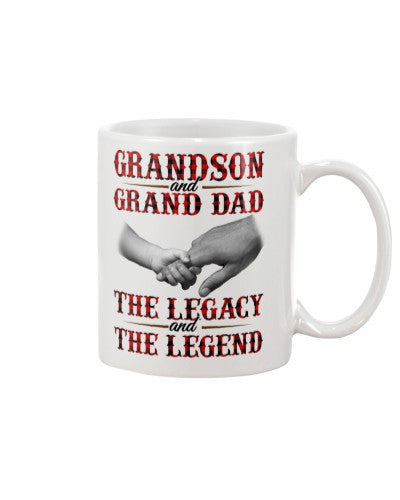 Grandson Mug- grandson granddad legend legacy diud htte 1