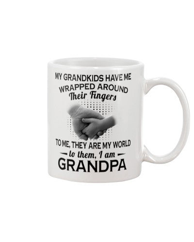 Grandson Mug- wrapped grandkids around grandpa htte