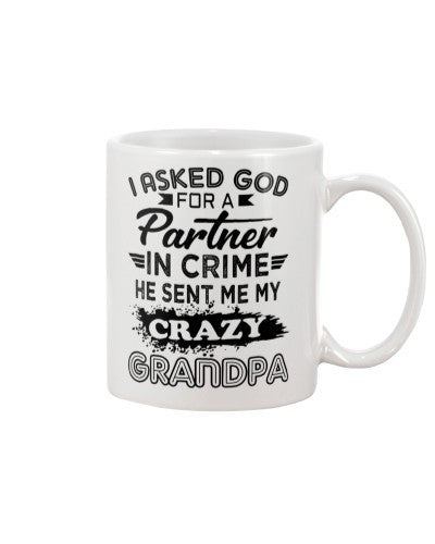 Grandson Mug- partner crime crazy grandpa diub ntmn