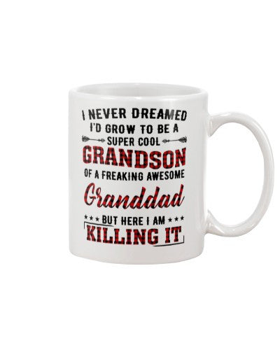 Grandson Mug- grow cool grandson granddad diua ngvt