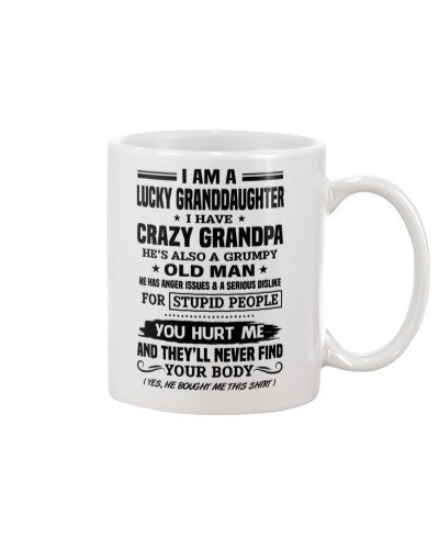 Granddaughter Mug- lucky granddau grandpa yourbody htte