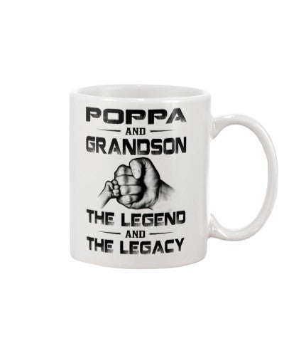 Grandson Mug- poppa grandson the legend htte