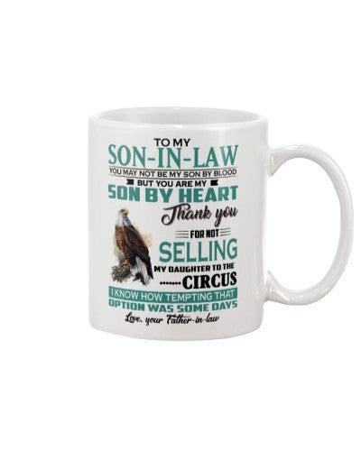 Son In Law Mug- mug eagle son inlaw selling father htte