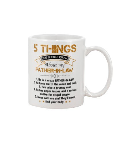 Son In Law Mug- 5 things father inlaw your deua ngvt