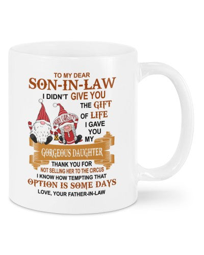 Son In Law Mug- mug sonil not fatheril dauc htteh